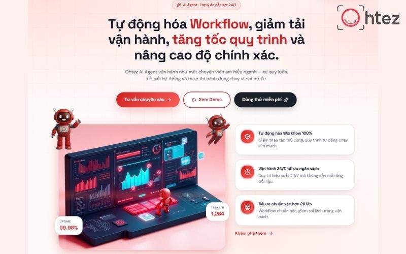 Dịch vụ AI Agent của Ohtez  uy tín, chất lượng